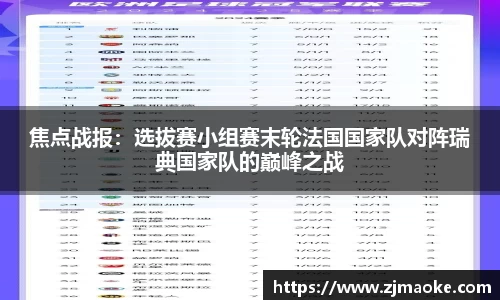 焦点战报：选拔赛小组赛末轮法国国家队对阵瑞典国家队的巅峰之战